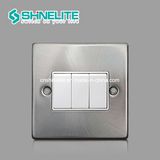 Good Price 3 Gang 1 Way Chrome Color Electrical Switch