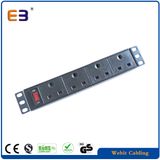 Customized 10 Inch 4 Way UK Power Socket Used in Network Cabinet