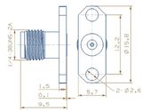SMA-Kfd 2 Hole Flange Female Connector