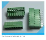 Screw Terminal Block Connector 3.5mm 8 Pinway Green Pluggable Type