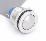 19mm Hyperplane Domed Metal Push Button Switch
