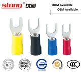 Stong Spade Furcate Type Pre-Insulating Crimp Terminal, Y Type Connector
