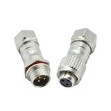 IP67 Waterproof 2pin Butt Female Socket and Male Plug Connector