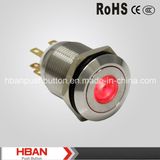 (19mm) Momentary LED DOT-Illuminated Push Button Switch