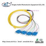 Fiber-Opticalal Communications System Cable 12 Cores SC/PC Fiber Optic Pigtail