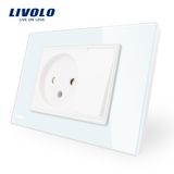 Livolo Israel Wall Socket with 1gang Push Button Switch Vl-C9c1il1K-11