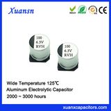 6.3V 100UF 125º C SMD High Temperature Electrolytic Capacitor