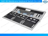 Curved Membrane Control Panel with LEDs and Metal Bezel