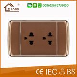 110V-250V Dual 3pole Socket Electrical Wall Socket Good Prices