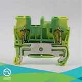 Earth Type DIN Rail Green and Yellow Terminal Block