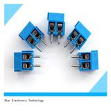PA66 2 Pin 5.08mm Pitch Spring Plastic Terminal Block Blue