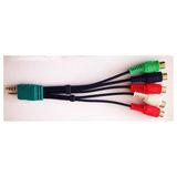 RCA Cable 3.5mm to 3RCA+2.5mm to 2RCA Composite Cable Adapter