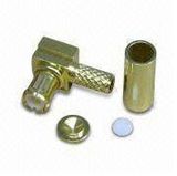 RF Connector, Mcx Plug R/A Crimp for RG174