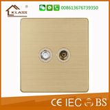 Electrical Switch Satellite and TV Socket British Standard