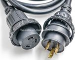 50 AMP RV Power Cord with Twist Lock Locking Connector (6/3+8/1)