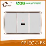 Ecuador Venezuela Wall Socket with USB Charger