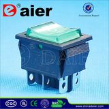 Illuminated 220VAC 3 Position Rocker Switch