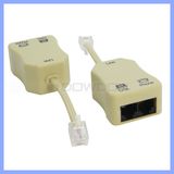 2 Ports Us DSL ADSL Flitter Splitter with 5 Cm Cables for Telephone