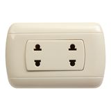 Factory 15A-125/250V 1 Gang 2 Pole 2 Pin Socket