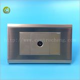Hot Sale TV Wall Socket Golden Socket Electric Socket Steel Socket Rectangle Socket