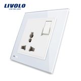 Livolo Smart Home Tempered Glass Panel Multifunction Socket Outlet Vl-W2z1c-11/12/13