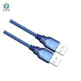 Clear Blue USB2.0 Male-Female USB Cable