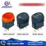 Kcd1-203 Rocker Switch Dia: 22mm Round Electric Switch