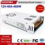 12V 40A 480W Switching Power Supply for Security Monitoring