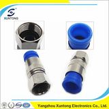 RF Connector Waterproof CATV F Compression Connector Rg11 Cable