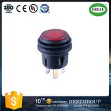 Push Button Switch Waterproof, Waterproof Switch with LED, Waterproof Opening 20 mm Since The Reset Self-Locking 6 A250V Push Button Switch