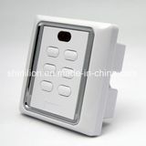 86 Box Remote Control Wall Switch with Remote Control and Manual Function for Rolling Shutters