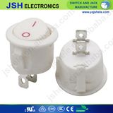 Kcd1 White Round Rocker Switch with 2 Pin