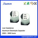 150UF 50V 3000hours SMD High Frequency Electrolytic Capacitor
