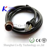 Female Back Mont M12 4 Pins Socket with Mj45 Adapter