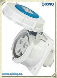 Commando 3p Blue Flush Mounted Socket