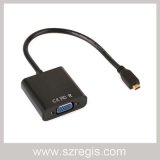 Micro HDMI to VGA Built-in Conversion Chip Coaxial HDMI Cable