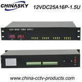 25 AMP LED Display CCTV Rackmount Power Supply (12VDC25A16P-1.5U)