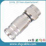 F Compression Connector for RF Coaxial Cable Rg59 RG6 Rg11 (F040)