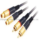 2RCA Plugs - 2RCA Jacks Cable