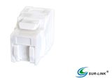 180 Degree Tooless Cat. 6A Keystone Jack with Shutter