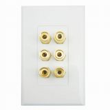 AV Wall Plate Wall Socket Speaker Panel (9.1106)