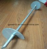 Power Line Hardware Galvanized Helical Post Screw Earth Ground Fitting Twin Helix Anchor
