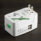Universal Plug Travel Adapter with USB Port