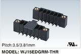 Male Pluggable Terminal Block with High Temperature Polyamide (WJ15EDGRM-THR)