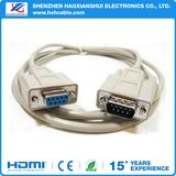 White dB9 to VGA Cable M/F Serial Extension Cable RS232