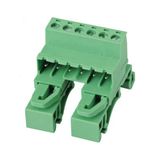 Plug-in Terminal Block with DIN Rail (WJ2EDGURK-5.0/5.08mm)