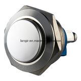 19mm IP65 Short Body Nickel Plated Brass Pushbutton Switch