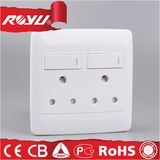 Double Gang 15A Switched Socket SABS Approval