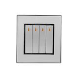 Hot Sale 4 Gang 1 Way Wall Switch