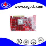 Multilayer Circuit Red Oil Gold Plating PCB Board with BGA